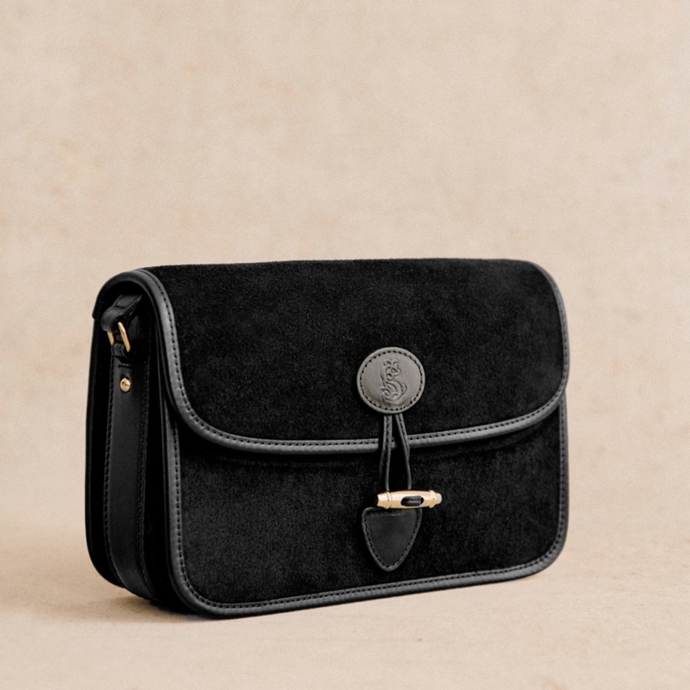 Sezane Vintage Milo Bag Black
